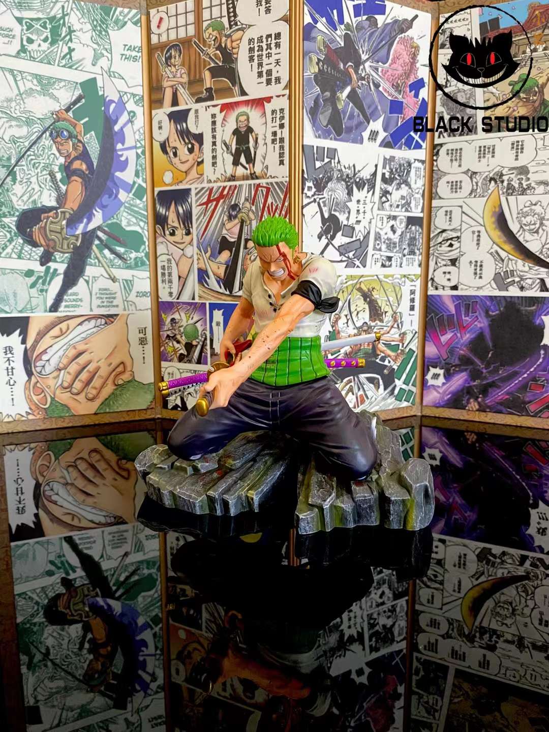 Preorder Black Studio One Piece Roronoa Zoro Resin Statue