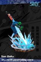 【In Stock】Sky Top Studio Dragon Ball Son Sky earth penetrating wave Goku Resin Statue