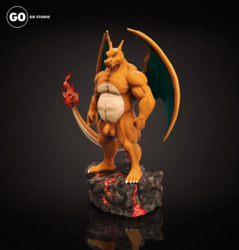 【In Stock】GO Studio Pokemon Orc Charizard Resin Statue