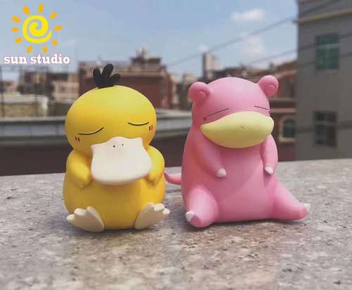 【Preorder】Sun studio Pokemon Slowpoke Slowbro & Charmander Squirtle Bulbasaur Resin statue