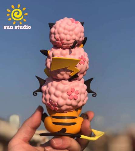 【Preorder】SUN Studio Pokemon Sakura Pikachu family Ice Cream Resin Statue