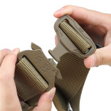 TacticalXmen Tactical Belt Quick-release Buckle MOLLE System Waist Harness Adjustable Duty Drop Attachment Magazine FOR 9mm 5.56/7.62mm