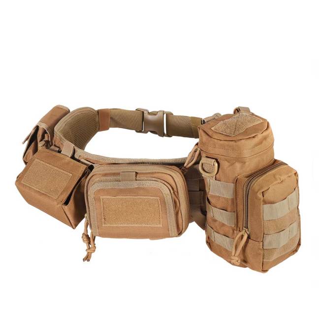 TacticalXmen YAKEDA Camouflage Tactical Belt Girdle Equipped With Cartridge Pocket Accessory Bag Outdoor Training Military Fan CS Equipment Field Special Girdle Molle Belt