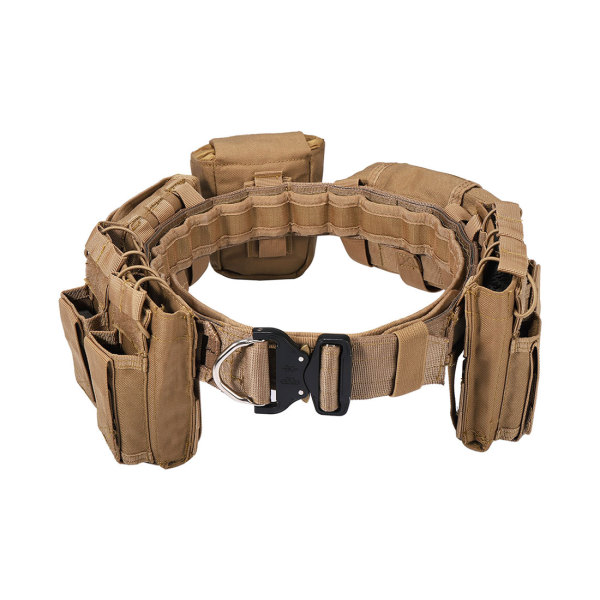 TacticalXmen YAKEDA Tactical Belt Patrol Multifunctional Molle Five-piece Nylon Detachable Adjustable Tactical Belt Equipped With Cartridge Pocket Accessory Bag