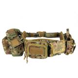 TacticalXmen YAKEDA Camouflage Tactical Belt Girdle Equipped With Cartridge Pocket Accessory Bag Outdoor Training Military Fan CS Equipment Field Special Girdle Molle Belt