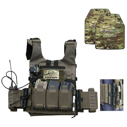 TacticalXmen UTA NIJ Level III  Armor And Bigfoot GTPC Lightweight Plate Carriers Package