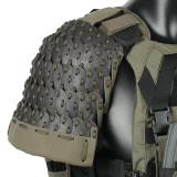 TacticalXmen Tactical Samurai Armor Set (2 x Shoulder armor  1 x Groin armor  2 x Wrist armor   2 × Skirt Armor)