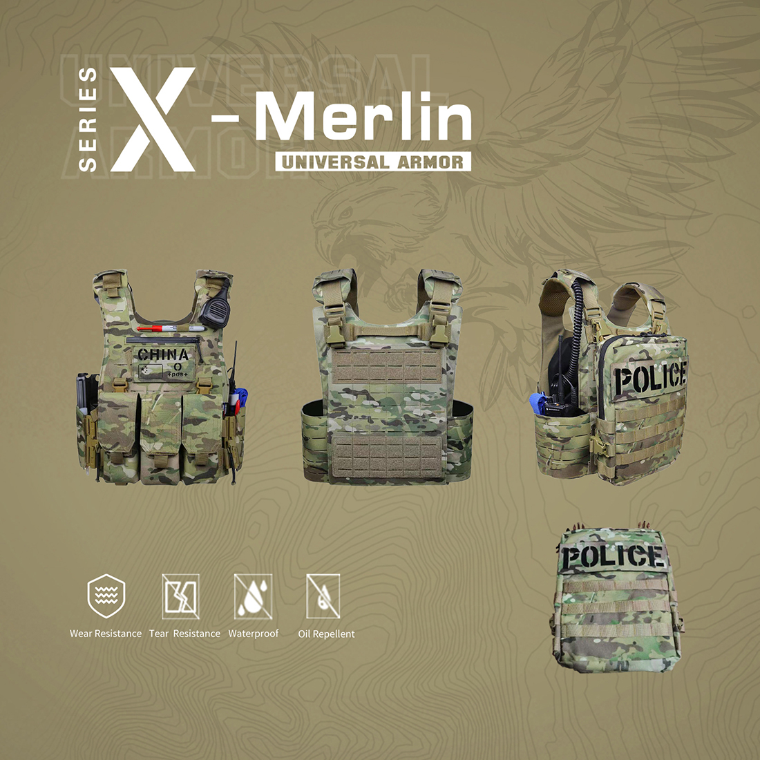 TacticalXmen UTA X-Merlin Lightweight Plate Carrier Body Armor