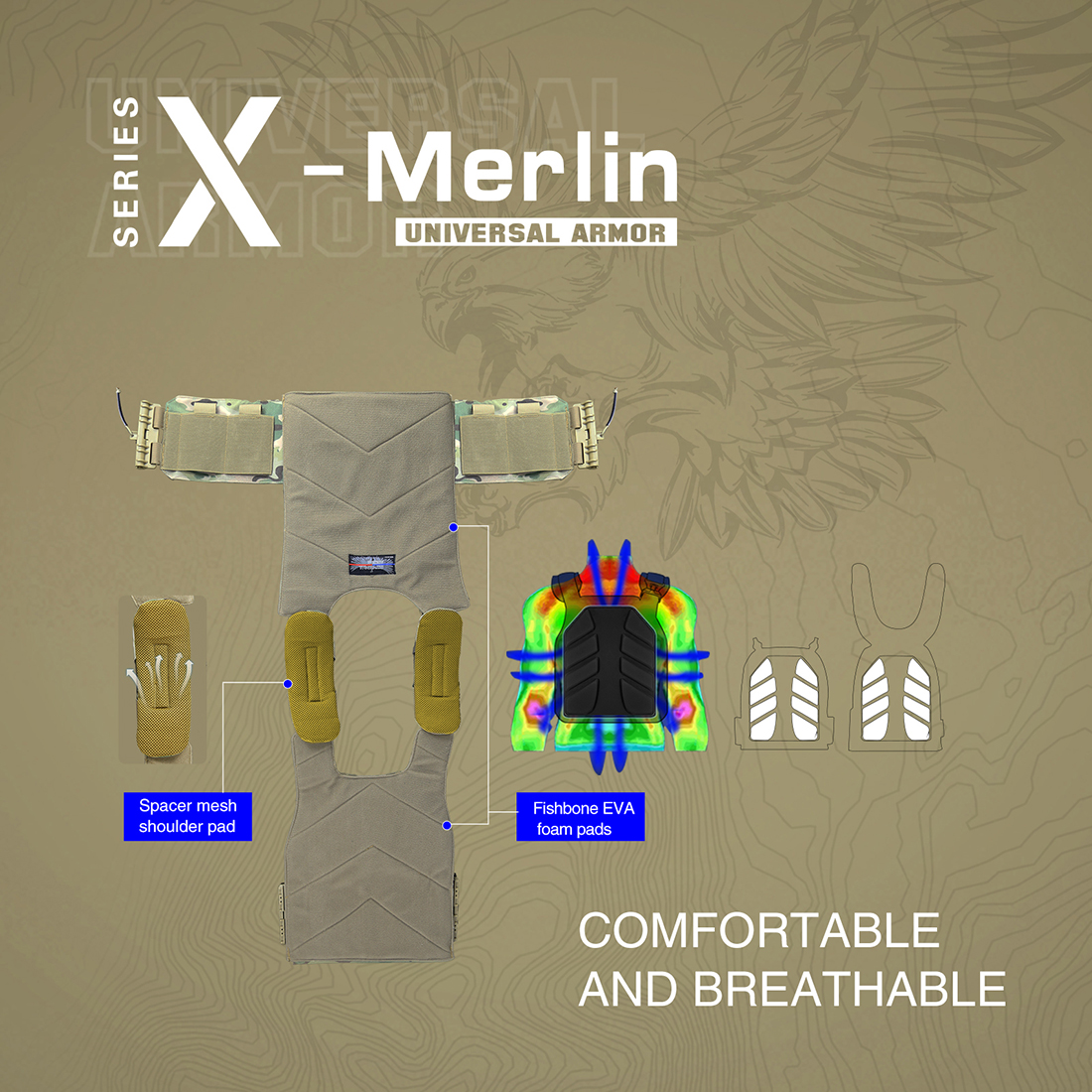 TacticalXmen製 UTA X-Merlin　プレートキャリア　RG TacticalXmen UTA X-Merlin Lightweight Plate Carrier Body Armor