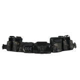 TacticalXmen YAKEDA Tactical Belt Patrol Multifunctional Molle Five-piece Nylon Detachable Adjustable Tactical Belt Equipped With Cartridge Pocket Accessory Bag