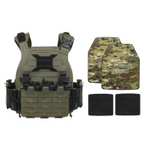 TacticalXmen Level IV Rifle Rated Body Armor with Waist Plates Quick Release Lightweight Plate Carrier
