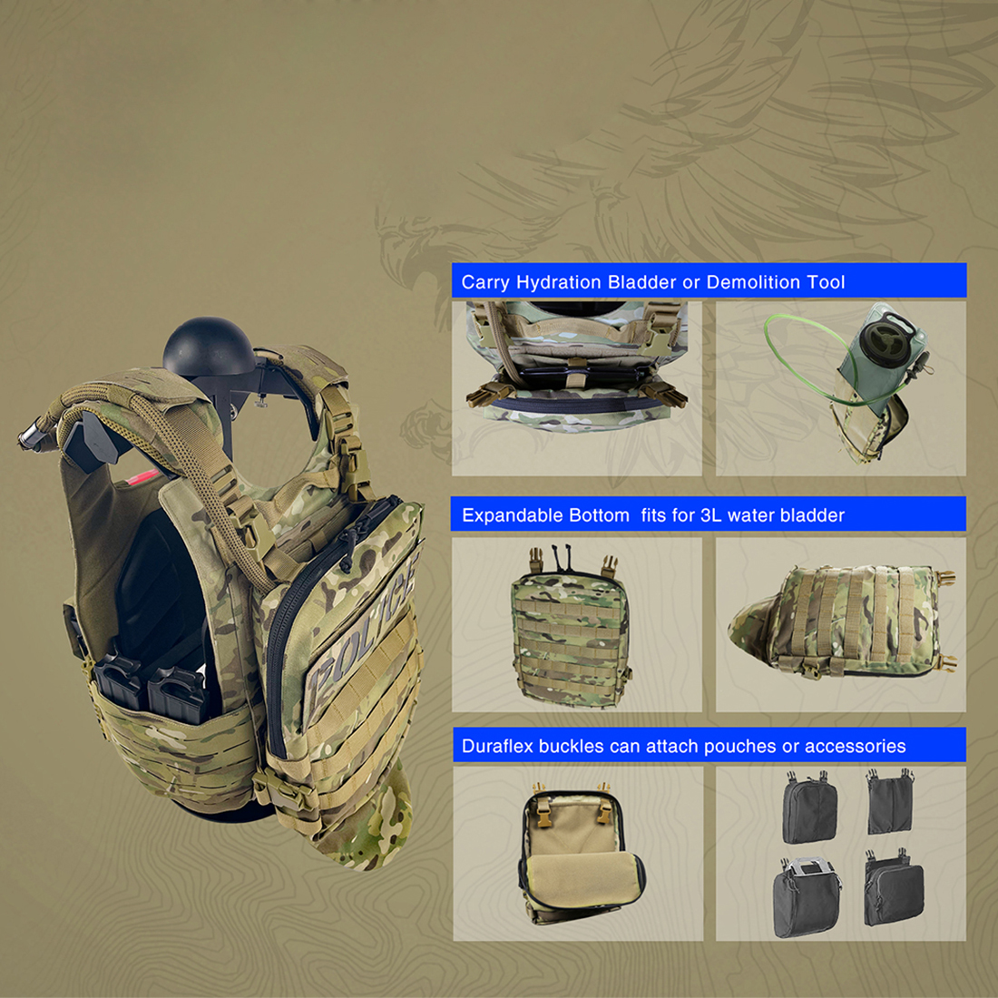 TacticalXmen UNIVERSAL TACTICAL ALLIANCE X-Merlin Plate Carrier