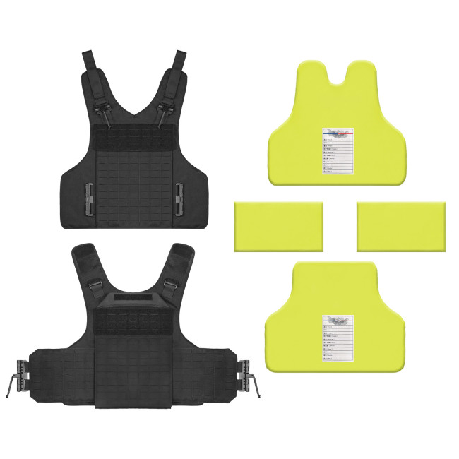 Tactical Alliance Buffalo Wearproof Tactical Vest Anti-stab Tactical Gear Set - Black