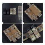 TacticalXmen 45MM cobra buckle wanderer tactical belt waist seal organizer 5-piece set MC + BK camouflage M size (belt + medical bag + miscellaneous bags + duplex 9MM magazines package + 5.56MM magazines package)