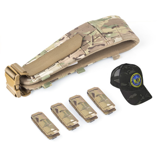 TacticalXmen U.T.A Combat Belt Quick Release Mag Pouch Tactical Hat Set