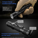 TacticalXmen JETBeam PC20 1800 Lumen Type-C Rechargeable Hard Light Tactical Flashlight