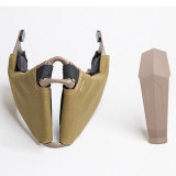 TacticalXmen FMA Outdoor Activity Airsoft Breathability Mandible Half Face Mask for Helmet Rail