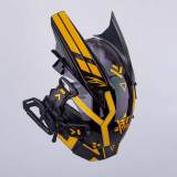 TacticalXmen Cyberpunk Helmet Mask Cyberpunk Cosplay Helmet Tactical Helmet Samurai Helmet with Yellow Light