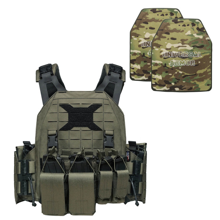 USA Tactical Vest Military Gun Holder Molle Police Airsoft Combat Assault  Gear