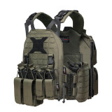 TacticalXmen Level IV Plates Rifle Rated Body Armor with Laser Cut Molle Quick Release Plate Carrier Tactical Vest