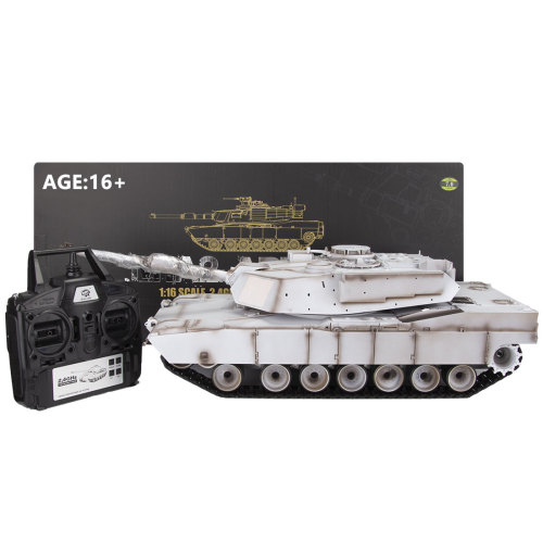 TacticalXmen 1:16 2.4G M1A2 RC Main Battle Tank Model Toys (Basic Version/Customized White)