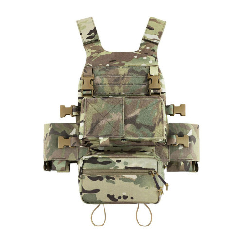 Outdoor Military Tactical Armor Warriors Protective Vest + Chest Hanging Kit