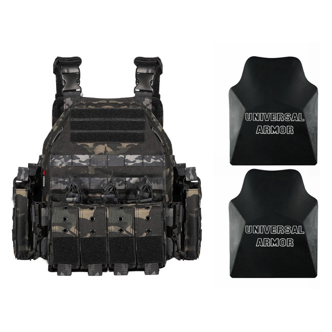 TacticalXmen Quick Release Tactical Plate Carrier Vest with Level III Body Armor