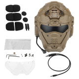 TacticalXmen HL-99 Protective Helmet with Built-in Communication Earphone