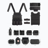 TacticalXmen YAKEDA Quick Release Molle Combat Plater Carrier Tactical Vest