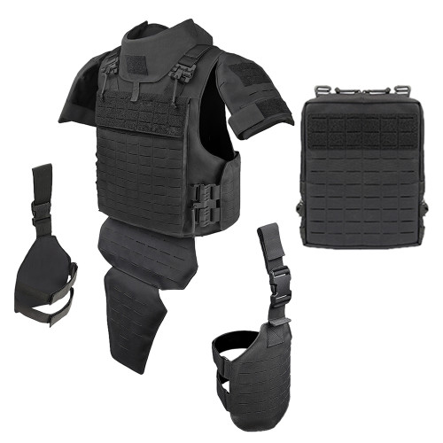 TacticalXmen Universal Armor Heavy Tactical Armor Full Set Level ⅢA Protection Upgrade Kit