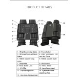 TacticalXmen NV8000 Head-mounted Night Vision Binoculars 4K Infrared Night Vision Device