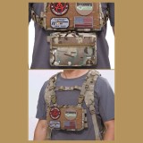 TacticalXmen Multi-purpose Molle Tactical Outdoor Commuter Vest Accessory Chest Pack