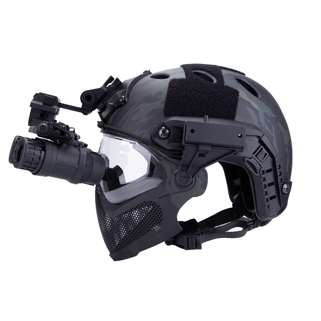 3D 4K Helmet Mounted Binoculars IR Night Vision Telescope-TacticalXmen