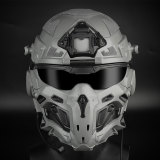 TacticalXmen Future Punk Helmet Tech Cosplay Prop with Built-in HD Earphones