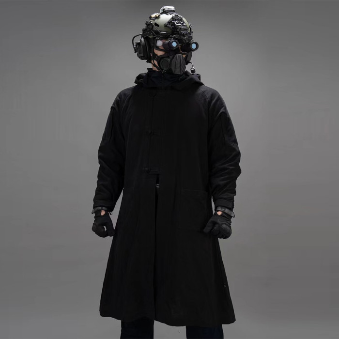 BACRAFT Outdoor Tactical Long Coat Training Cloak with Hood-TacticalXmen