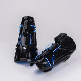 TacticalXmen Cyberpunk Blue Light Winged Mask With Gloves&Wrist Armor