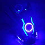 TacticalXmen Cyberpunk Blue Light Winged Mask With Gloves&Wrist Armor