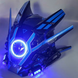TacticalXmen Cyberpunk Blue Light Winged Mask With Gloves&Wrist Armor