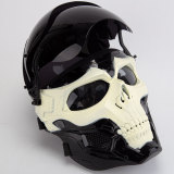 TacticalXmen Green Glowing Skull Head Helmet With Gloves Gauntlets