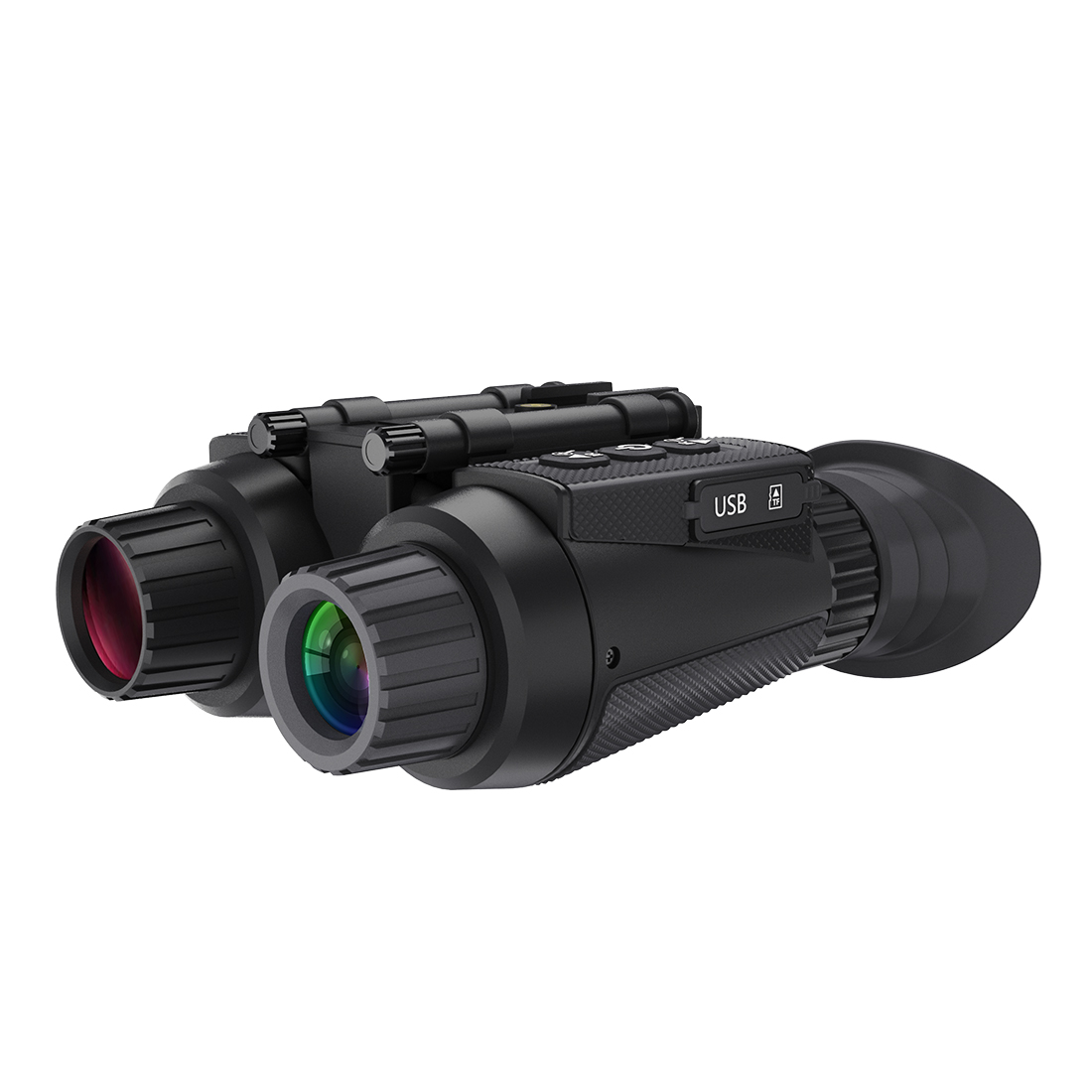 3D 4K Helmet Mounted Binoculars IR Night Vision Telescope-TacticalXmen