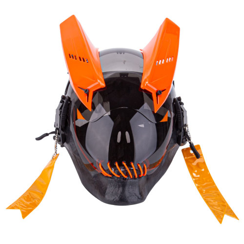 TacticalXmen Cyberpunk Mask Future Tech Helmet With Streamers (Halloween Limited Version)