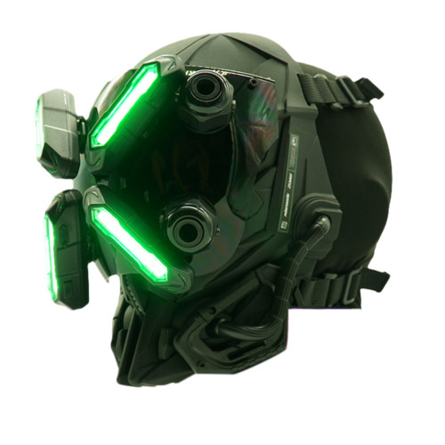 TacticalXmen Cyberpunk Futuristic Techwear Glowing Rechargeable Mask