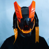 TacticalXmen Cyberpunk Mask Future Tech Helmet With Streamers (Halloween Limited Version)