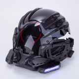 TacticalXmen Future Punk Tech Black Claw Mask with Rechargeable Red Round Light
