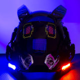 TacticalXmen Punk Gothic Cyber Tactical Mask with Chargeable Lights Cosplay Prop (Rhythm Version)