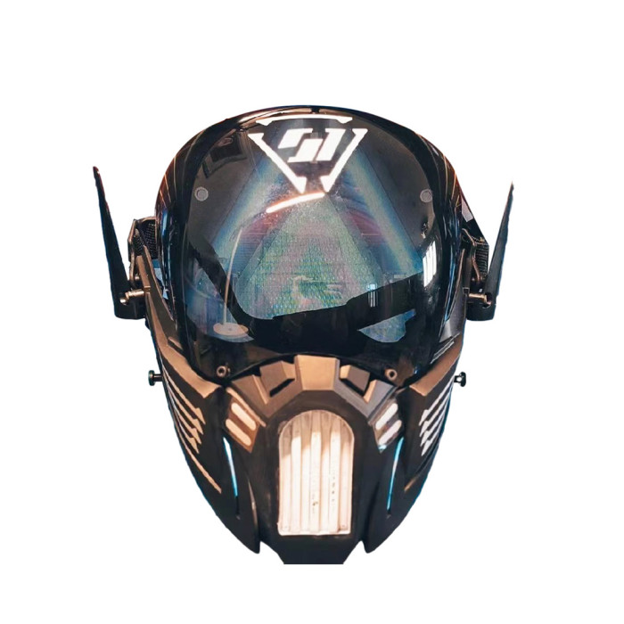 black motorcycle helmet cyberpunk 2077 Dystopian Cyber Techwear the perfect blend of style and tech! Cyberpunk 2077 One Person Black