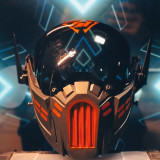TacticalXmen Cyberpunk Helmet Mechanical Black Merchant Mask