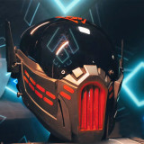 TacticalXmen Cyberpunk Helmet Mechanical Black Merchant Mask