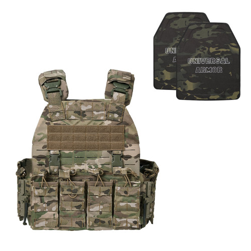 TacticalXmen Level IV Rifle Rated Body Armor with Hellcat Tactical Plate Carrier Package