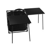 TacticalXmen Tactical Portable Outdoor Family Camping Folding Table Large Multi-Functional Storage with Three Tabletops